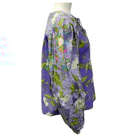 Ulla Johnson-Ulla Johnson Blue Multi Floral Joanie Blouse-Blue