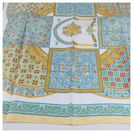 Hermès-Hermes Carré 90 "CIELS BYZANTINS" 100% Silk Scarf-Multiple colors