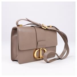 Dior-Christian Dior Montaigne 30 Leather Shoulder Bag in Beige-Beige