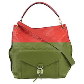 Louis Vuitton-Louis Vuitton Empreinte Metis 2Way Hobo Handbag in Red M40811-Brown