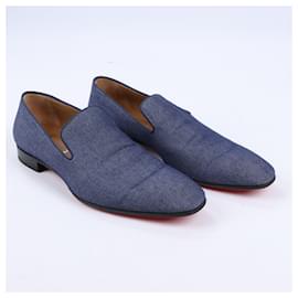 Christian Louboutin-Christian Louboutin Dandelion Denim Loafer in Blue, Size 42 EU-Blue