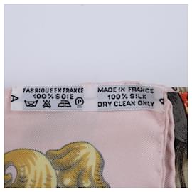 Hermès-Hermès Carré 90 "LVDOVICVS MAGNVS" 100% Silk Scarf-Pink
