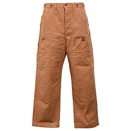 Autre Marque-KAPITAL Lumber Straight-Leg Cargo Pants in Brown Cotton-Brown,Red