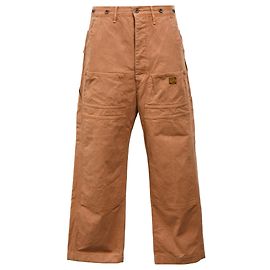 Autre Marque Pantaloni cargo dritti KAPITAL in cotone marrone Marrone Rosso