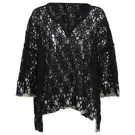 Comme Des Garcons  Comme Des Garçons Lace Blouse in Black Polyester Black