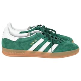 Autre Marque-Adidas Gazelle Indoor Trainers in Green Suede-Green