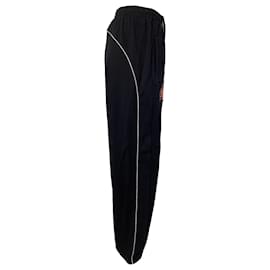 Balenciaga-Balenciaga Manchester City Logo Pants in Black Cotton-Black