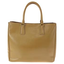 Prada-Prada Saffiano Galleria Patent Leather Tote-Beige