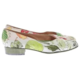 Hermès-HERMES Flats T.EU 38 Cloth-White