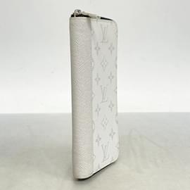 Louis Vuitton-Louis Vuitton Long Wallet Taiga Rama Zippy Vertical-White