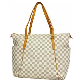 Louis Vuitton-Louis Vuitton Damier Azur Tote Bag-White
