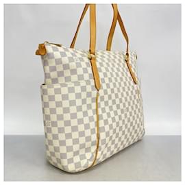 Louis Vuitton-Louis Vuitton Damier Azur Tote Bag-White