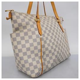 Louis Vuitton-Louis Vuitton Damier Azur Tote Bag-White