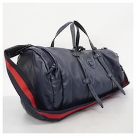 Gucci-Gucci Boston Bag GG Marmont-Navy blue