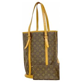 Louis Vuitton-Louis Vuitton Monogram Bucket Tote Bag-Brown