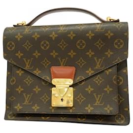 Louis Vuitton-Louis Vuitton Monogram Monceau 28 Handbag-Brown