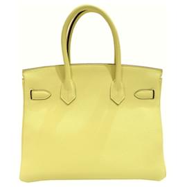 Hermès-Hermes Birkin 30 Handbag in Jaune Poussin-Other