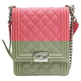 Chanel-Chanel Boy Chanel Chain Shoulder Bag-Pink