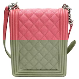 Chanel-Chanel Boy Chanel Chain Shoulder Bag-Pink