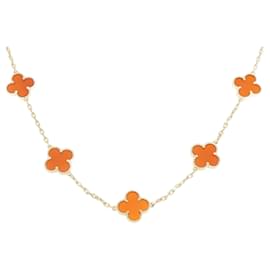 Van Cleef & Arpels-Van Cleef & Arpels Vintage Alhambra 10 Motif Necklace-Other