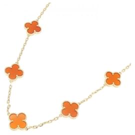 Van Cleef & Arpels-Van Cleef & Arpels Vintage Alhambra 10 Motif Necklace-Other