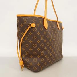 Louis Vuitton-Louis Vuitton Monogram Neverfull MM Tote Bag-Brown