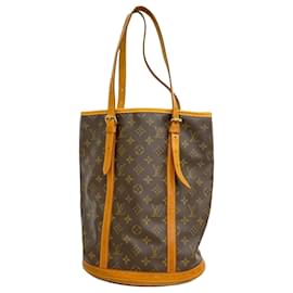 Louis Vuitton-Louis Vuitton Monogram Bucket Tote Bag-Brown