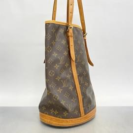 Louis Vuitton-Louis Vuitton Monogram Bucket Tote Bag-Brown