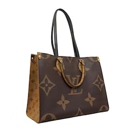 Louis Vuitton-Louis Vuitton Monogram Reverse Giant Tote Bag-Brown