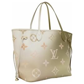 Louis Vuitton-Louis Vuitton Tote Bag - Spring in the City Neverfull MM-Khaki