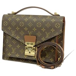 Louis Vuitton-Louis Vuitton Monogram Monceau 28 Handbag-Brown