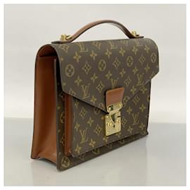 Louis Vuitton-Louis Vuitton Monogram Monceau 28 Handbag-Brown