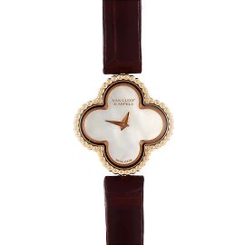 Reloj Sweet Alhambra RG de Van Cleef & Arpels Rosa Roja