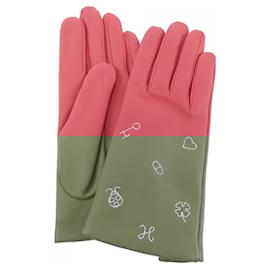 Hermès-Hermes Red Warm Gloves-Red