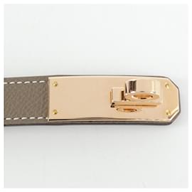 Hermès-Hermes Kelly Brown Standard Belt-Brown