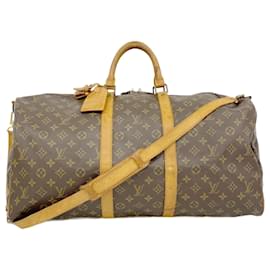 Louis Vuitton-Louis Vuitton Keepall Bandoulière 55-Brown