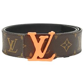 Louis Vuitton Monogram Shape Belt in Brown Canvas Brown