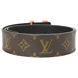 Louis Vuitton-Louis Vuitton Monogram Shape Belt in Brown Canvas-Brown
