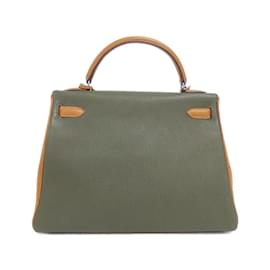 Hermès-Hermes Kelly 32cm Handbag-Olive green,Light green