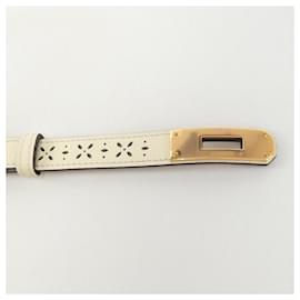 Hermès-Hermes Kelly Standard Belt-White