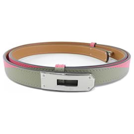Hermès-Hermes Kelly Pink Standard Belt-Pink