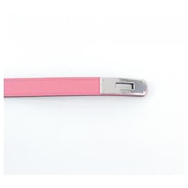 Hermès-Hermes Kelly Pink Standard Belt-Pink