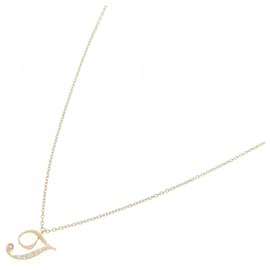 Autre Marque-Vendome Initial Diamond Necklace-Yellow