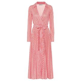 Robe portefeuille Valentino Garavani en jersey imprimé orange Orange