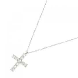 Autre Marque-Vendome Cross Diamond Necklace-Silvery