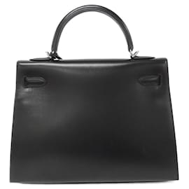 Hermès-Sac à main Hermes Kelly 32 cm-Noir
