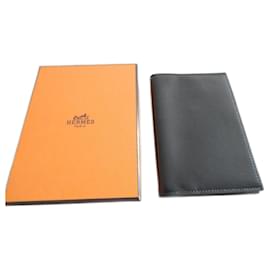 Hermès-Hermès agenda holder black box 9X13 cms circa 1966 box-Black