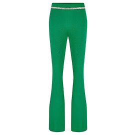 Pantalons côtelés ornés Paco Rabanne Vert Viscose Vert