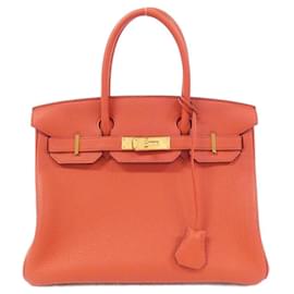 Hermès-Hermes Birkin 30cm Handbag in Geranium-Other