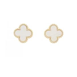 Van Cleef & Arpels-Van Cleef & Arpels Sweet Alhambra Clip Earrings-Yellow